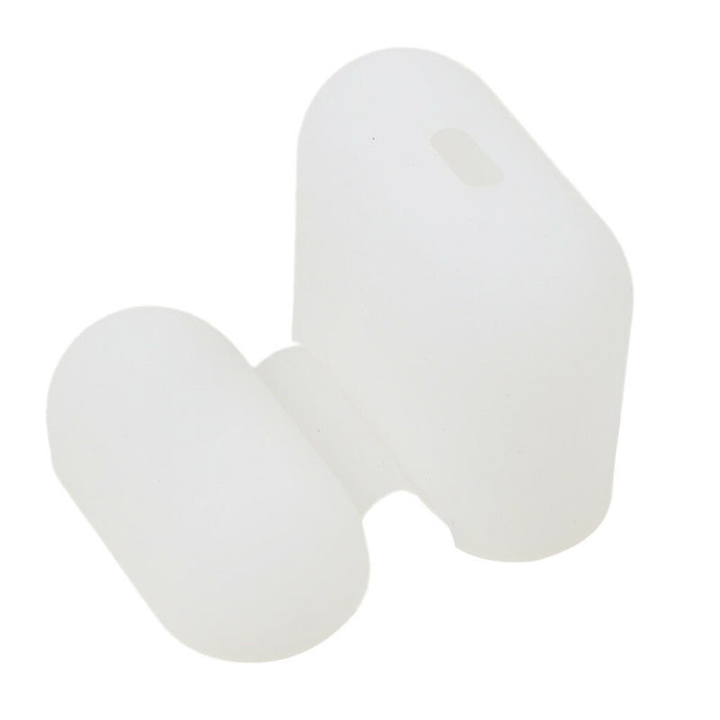 Clear+White Silicone Case Protector Bumper Box For AirPods Wireless Earpod
