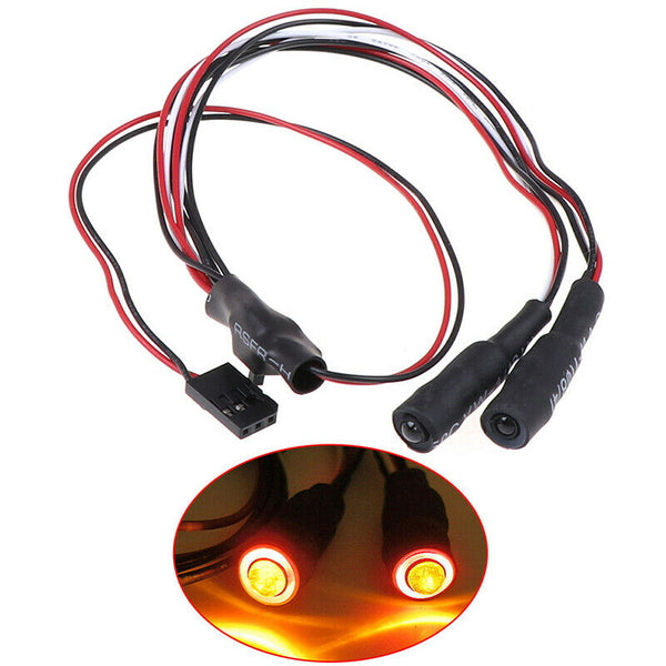 2LED RC 4.2v-6v Light Headlight headlamps Devil eyes For 1/10 RC Crawler SC NtTE