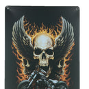 Metal Tin Sign Poster Slogan Plaque Bar Pub Tavern Man Cave -Ghost&Motorbike
