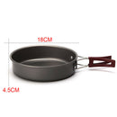 Portable Travel Picnic Aluminum Alloy Outdoor Camping Kitchen Utensil Frying Pan