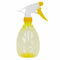 500ML Empty Plastic Spray Bottle Watering Cleaning Garden Sprayer (Yellow)