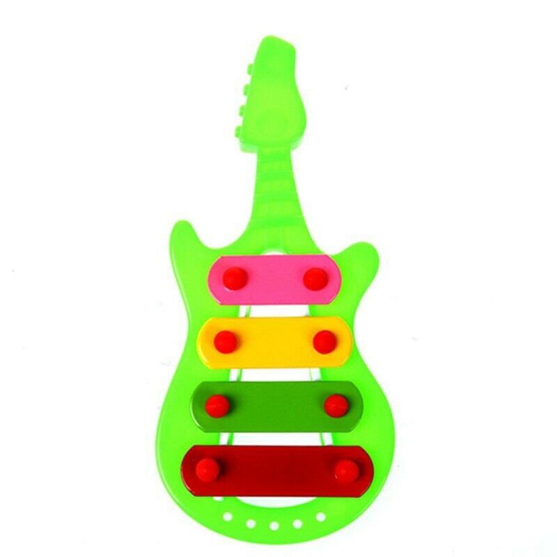 Kid 4-Note Guitar knock piano Musical Toys Serinette X6W9