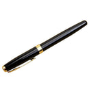 Classic BAOER 388 Stainless Steel Fountain Pen Golden Trim M Nib