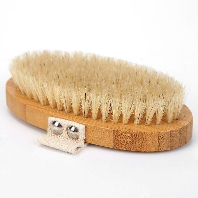Body Bath Brush Wooden Natural Bristles Massage Shower Spa Shower Brushes A