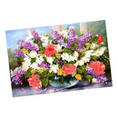 Creative Colorful Flower Ribbon Embroidery Kit Cross Stitch Painting Needle