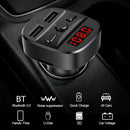 T60 Dual USB Charger Car Kit Bluetooth Handsfree FM Transmitter MP3 Player