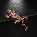 Metal Alloy Lizard Animal Brooch Rhinestone Brooches For Female Pins Lapel  R9R6