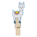 10pcs Cactus Alpaca Llamas Wooden Clips with Rope Photo Clips Hawaiian DecME