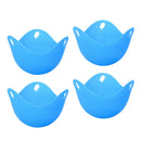 Silicone Egg Cooking Poaching Cups Practical Egg Maker For Microwave Blue