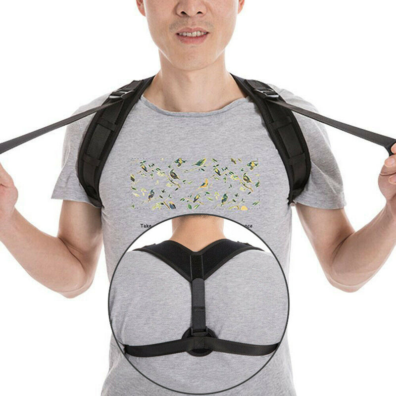 Upper Back Brace Posture Corrector Shoulder Support Pain Relief Strap Adjustable