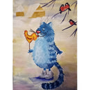 5D DIY Full Drill Diamond Painting Cat Cross Stitch Embroidery Kit (C1122) A