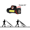 Portable LED Rotating Head Lamp Magnetic Camping Lamp for Outdoor Lighting A