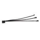 2pcs 4Pin  To 3x 3pin Fan Splitter Power Cable