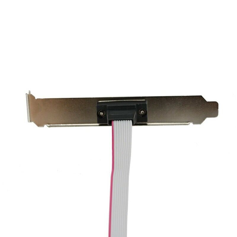 1 Port 28cm DB9 Serial Port Bracket to 10 Pin Header - Low Profile (PLATE 9