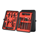 18Pcs Men Women Manicure Stainless Pedicure Care Tool Kit with Leather Case