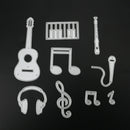9pcs Scrapbooking DIY Guitar Notes Piano Metal Steel Cutting Die Stencil