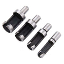 8pcs Carbon Steel Round Handle Wood Plug Drill Bits Claw Type Wood Drill