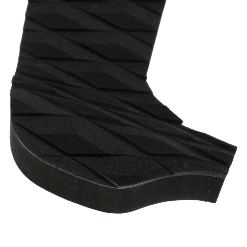 3 Piece BLACK Diamond Surfboard Traction Pad Tail Pad Deck Grip Accessories