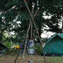 Camping Grill Hanging Pot Stand Detachable Outdoor Tripod Hanging Rack Set