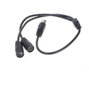 1x 50cm 5 Pin MIDI DIN Y Splitter Cable Adapter 1 Male Plug to 2 Female Socket Z