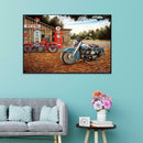 5D DIY Full Drill Diamond Painting Motorcycle Cross Stitch Embroidery Kit