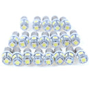 20Pcs Cool White BA9S T10 5SMD Interior Turn Signal Corner LED Light Bulbs T_