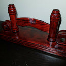 Modern Chinese Style Hand Wooden Folding Fan Stand Display Base Holder Home V2V1