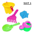 5pcs Kids Beach Sand Water Play Toys Bucket Spade Shovel Rake Set Gifts