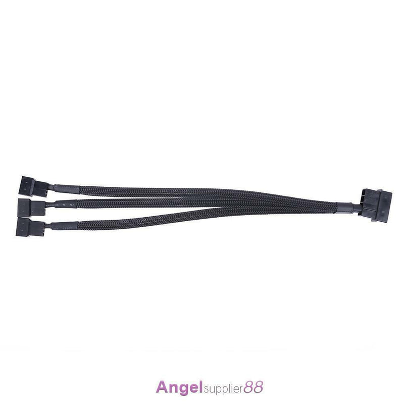 4pin IDE Molex to 3-Port 3Pin/4Pin Cooler Cooling Fan Splitter Power Cable