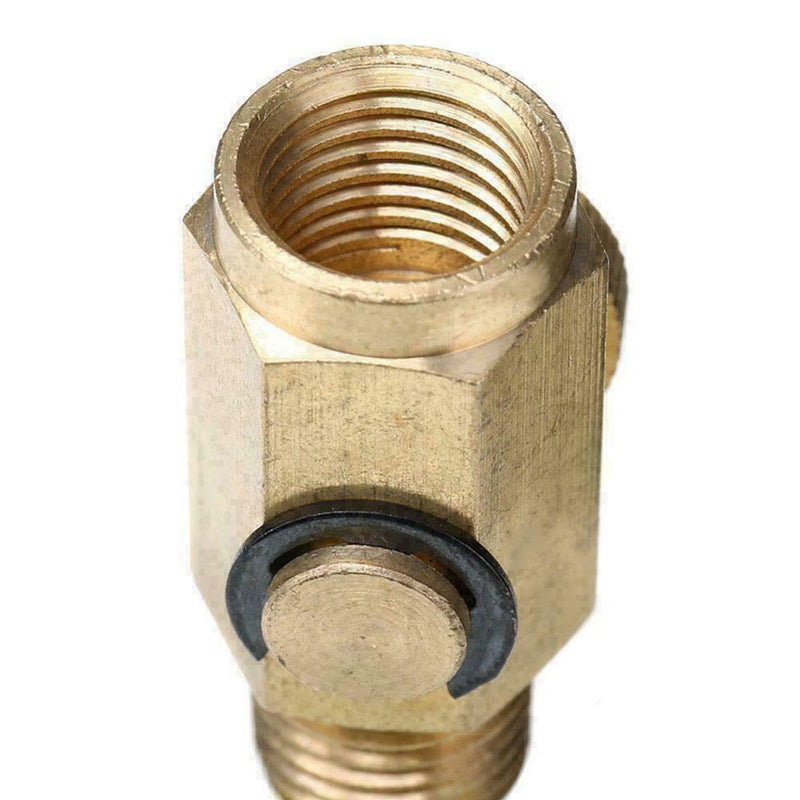 1/4'' NPT Inline Regulator Solid Brass Compressed Air Valve Pressure Tackle