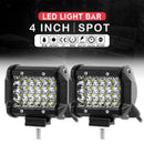 4"72W Quad Row LEDWork Light Offroad Spotlight Driving Fog Lamp Truck4WD Boat Hn