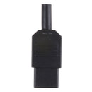 Black 3pin Socket 10A /250V IEC 320 Female Plug Rewirable Power Connector  LJ