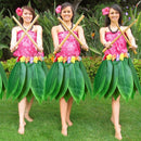 Party Decorative Hula Skirt The Tropical Style Hawaiian Leaves Skirt Summer S9G7
