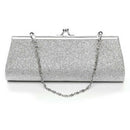 Women Glitter Clutch Purse Evening Party Wedding Banquet Handbag Shoulder B E9U3