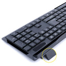 USB Wireless Gaming Keyboard and Mouse Set High Quality Black for PC Laptop bs