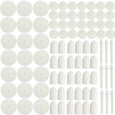 88 Pcs Universal Felt Polishing Pad Polishing Cleaning Wheel And Snack Shaf