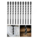 10Pcs 6mm Multifunction Ceramic Drills Set Fit for Tiles Glass Porcelain Black