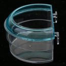 Pack of 5, Bird Parrot Clear Acrylic Feeding Cups Cage Hanging Bowl Seed Water