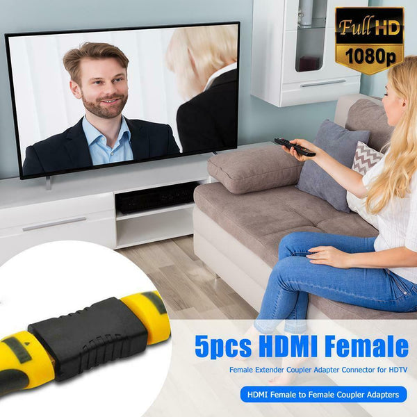 5pcs HDMI Female to Female Extender Coupler Adapter Connector for HDTV #gib