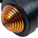 2x Bullet Light Turn Signal Amber Indicator for Motorcycle Custom Black