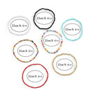 7pcs/set Colorful  Handmade Beaded Anklet Bracelet Women Adjustable Foot Jew Gw