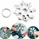 18 In 1 Stainless Multi-Tool Portable Snowflake Shape Key Chain Screwdriver---UK