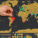Small Mini Version Black Scratch Map Creative Luxury World Version Black GolQ1Q6