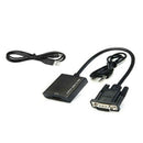 1PCS VGA Male to HDMI Female Adapter Cable Output USB Audio Video Converter