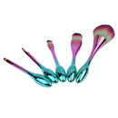 5pcs/set Goblet Shaped Makeup Brushes Set Powder Foundation Concealer Brush
