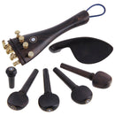 Tailpiece for Full Size Violin (4/4 size), 4 String Adjuster Tuning Peg,