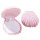 1Pcs A sea shell Shape Luxury Velvet Ring Box earring ring earring jewelry