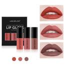 Lamuseland 3Pcs/Set Travel Suit Waterproof Long-Lasting Matte Mini Lipstick Q2K5