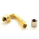 Motorcycle Car Truck Bicycle Scooter Air Tyre Valve Extension Adapter Brass M&E