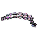 36 Pack Glitter Gauge Kit Spiral Tapers Tunnels and Plugs Ear Stretching Starter